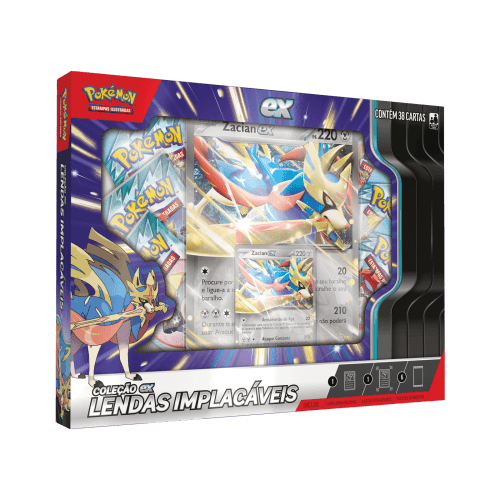 (PT-BR) Pokémon Box Coleção ex Lendas Implacáveis Zacian
