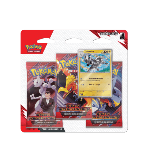 (PT-BR) Pokémon - Blister Triplo - Rivais Predestinados - Zebstrika