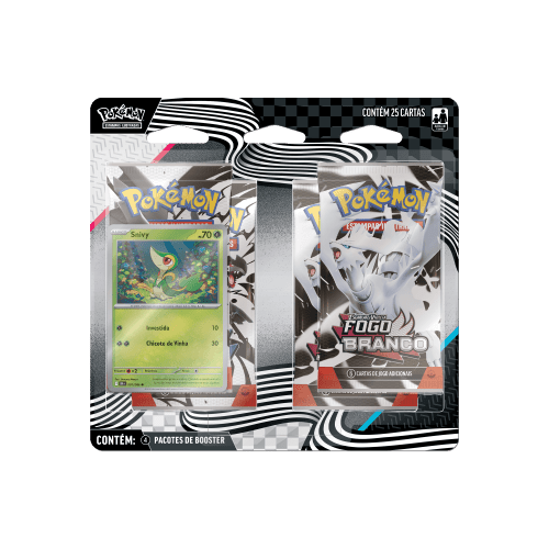 (PT-BR) Pokémon - Blister Quádruplo - Raio Preto & Fogo Branco - Snivy