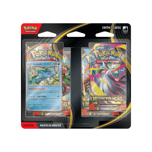 (PT-BR) Pokémon - Blister Quádruplo - Mega Evolução - Golduck