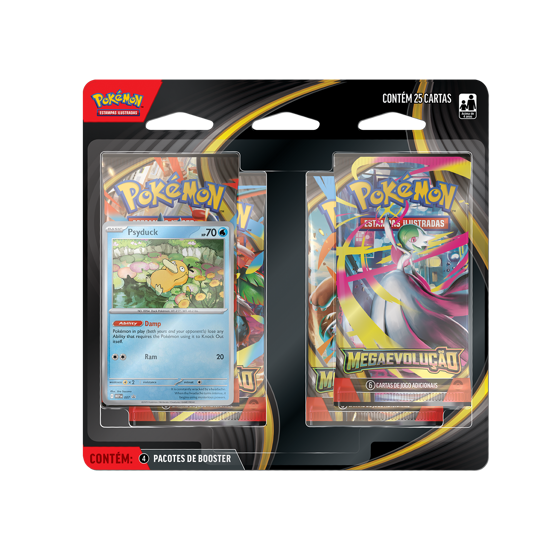 (PT-BR) Pokémon - Blister Quádruplo - Mega Evolução - Psyduck