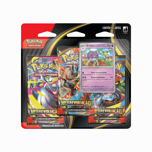 (PT-BR) Pokémon - Blister Triplo - Mega Evolução - Drifblim