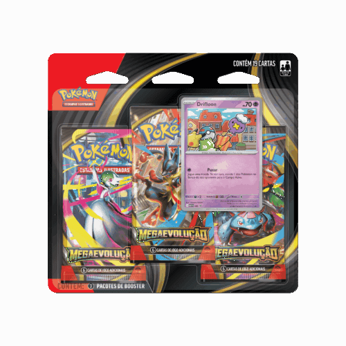 (PT-BR) Pokémon - Blister Triplo - Mega Evolução - Drifloon