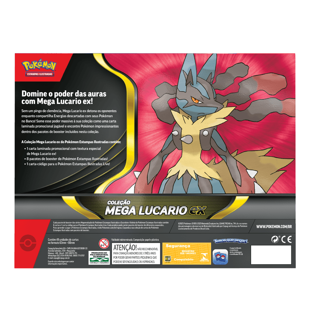 (PT-BR) Pokémon - Box Coleção - Mega Lucario Ex - Imagem 2