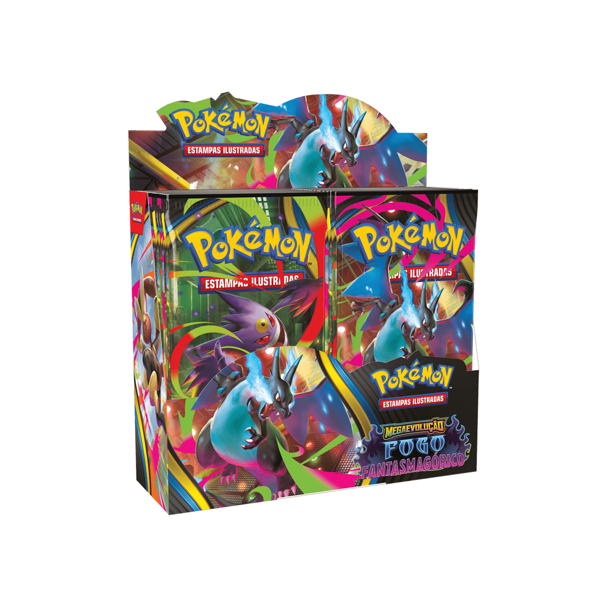 (PT-BR) Pokémon - Caixa de Booster - Mega Evolução - Fogo Fantasmagórico
