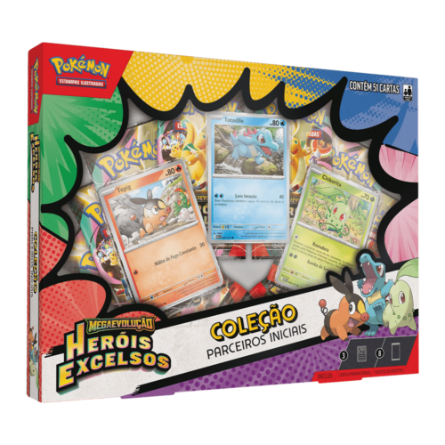 (PT-BR) Pokémon - Box Coleção Parceiros Iniciais - Heróis Excelsos