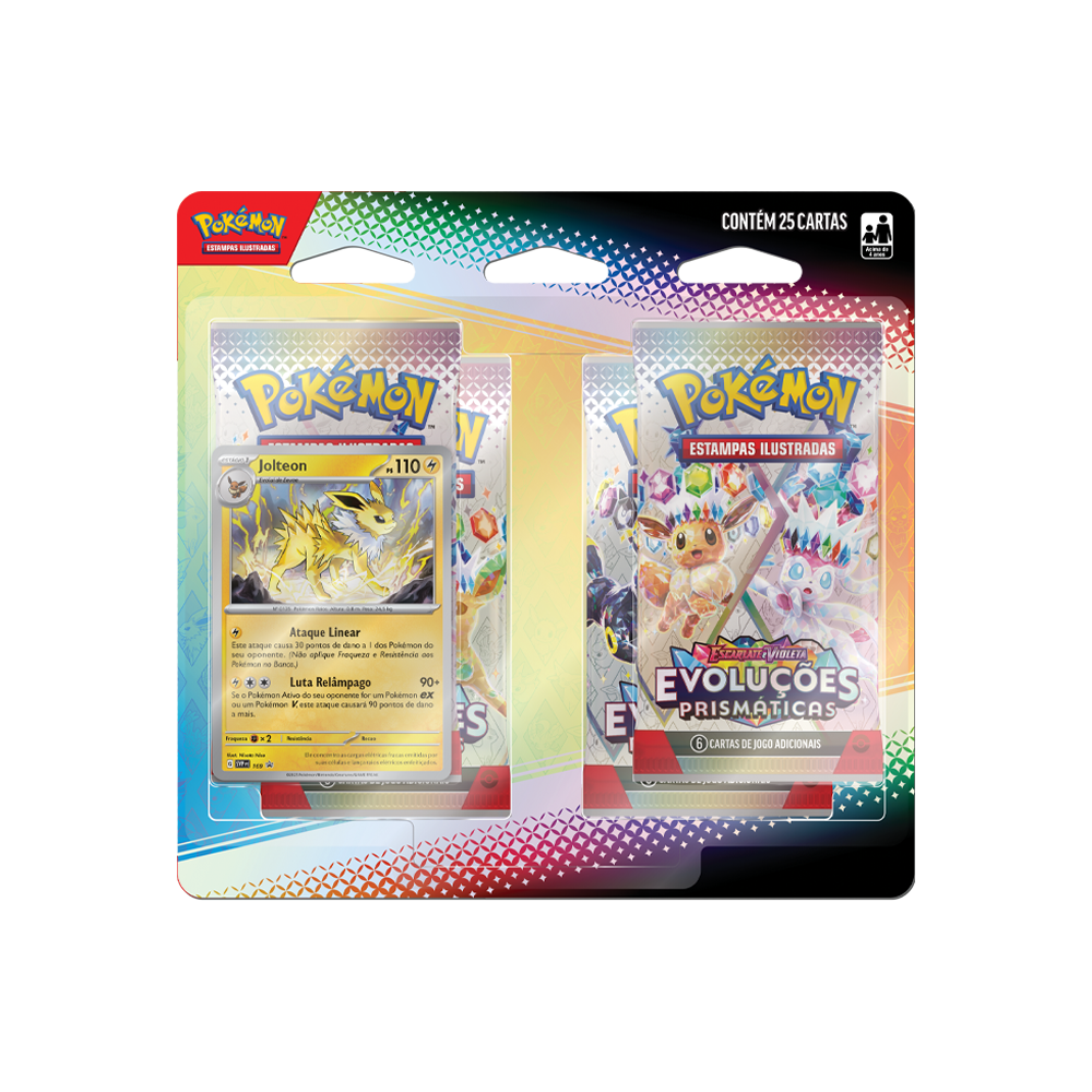 (PT-BR) Pokémon - Blister Quádruplo - Escarlate e Violeta - Evoluções Prismáticas - Jolteon