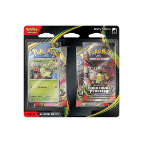 (PT-BR) Pokémon - Blister Quádruplo - Mega Evolução - Equilíbrio Perfeito - Chikorita