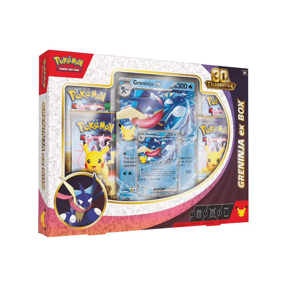 (ING) Pokémon - Caixa - Colexão ex - Celebração de 30 Anos - Coleção Greninja ex