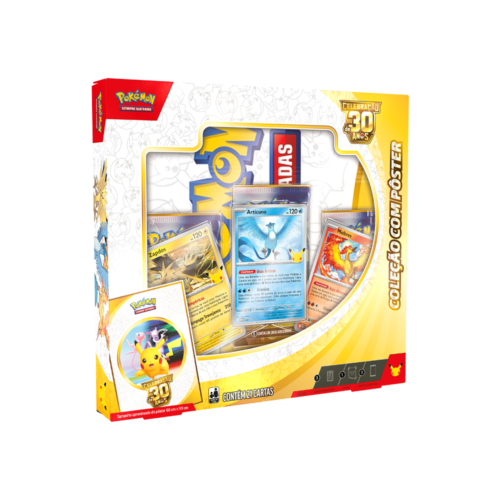 (PT-BR) Pokémon - Caixa - Coleção com Pôster - Celebração de 30 Anos