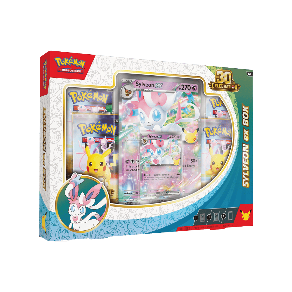 (ING) Pokémon - Caixa - Colexão ex - Celebração de 30 Anos - Coleção Sylveon ex