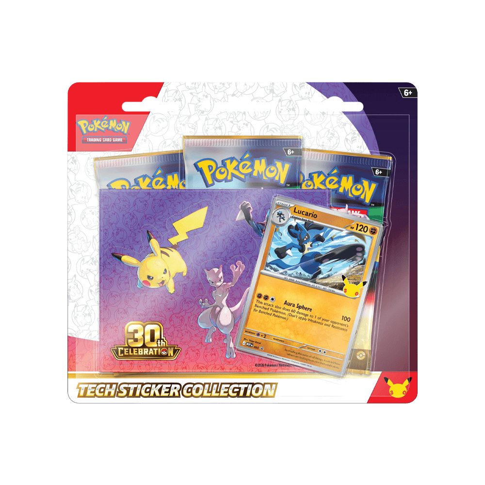 (ING) Pokémon - Tech Sticker Collection - 30th Celebration - Lucario