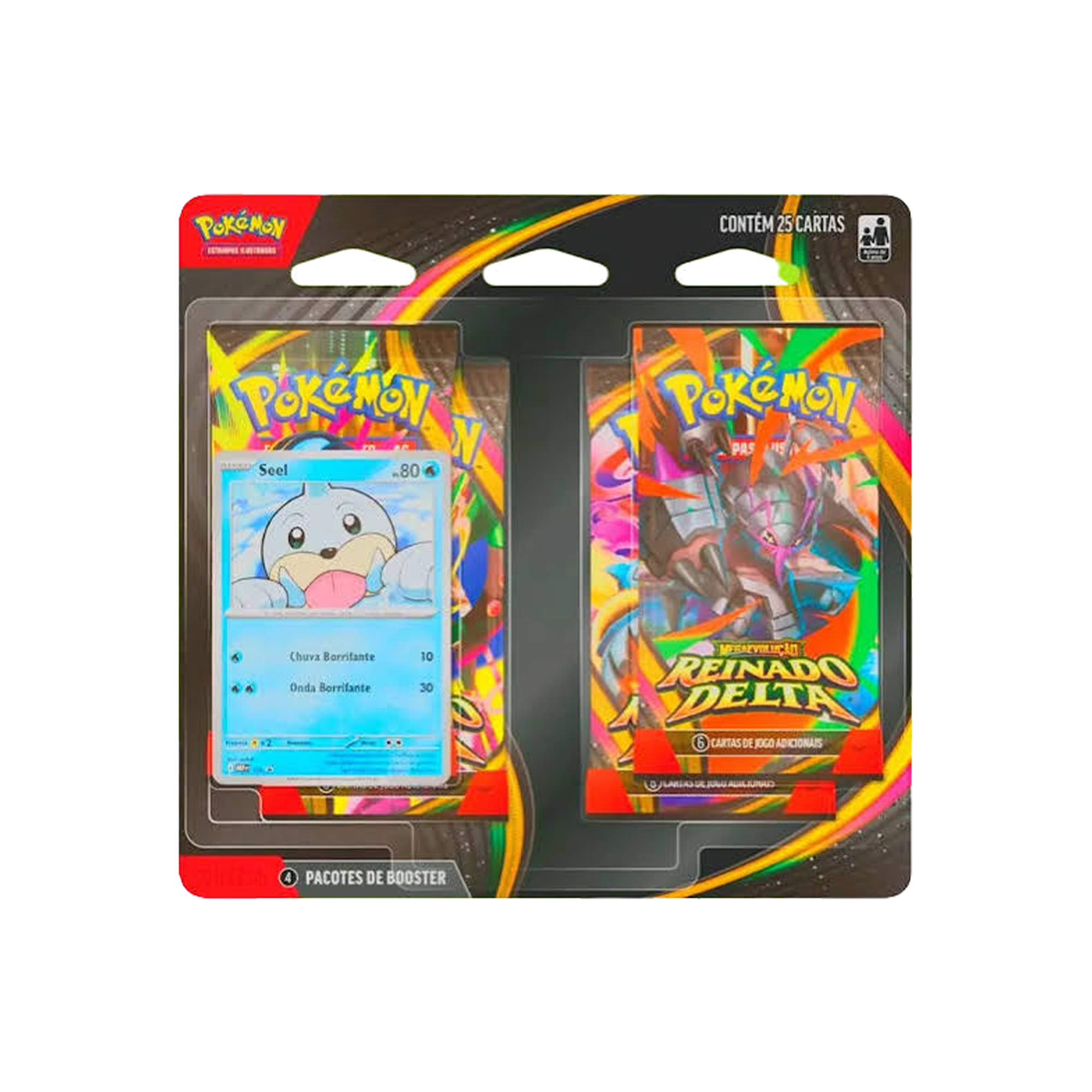 (PT-BR) Pokémon - Blister Quádruplo - ME6 - Mega Evolução - Reinado Delta - Seel