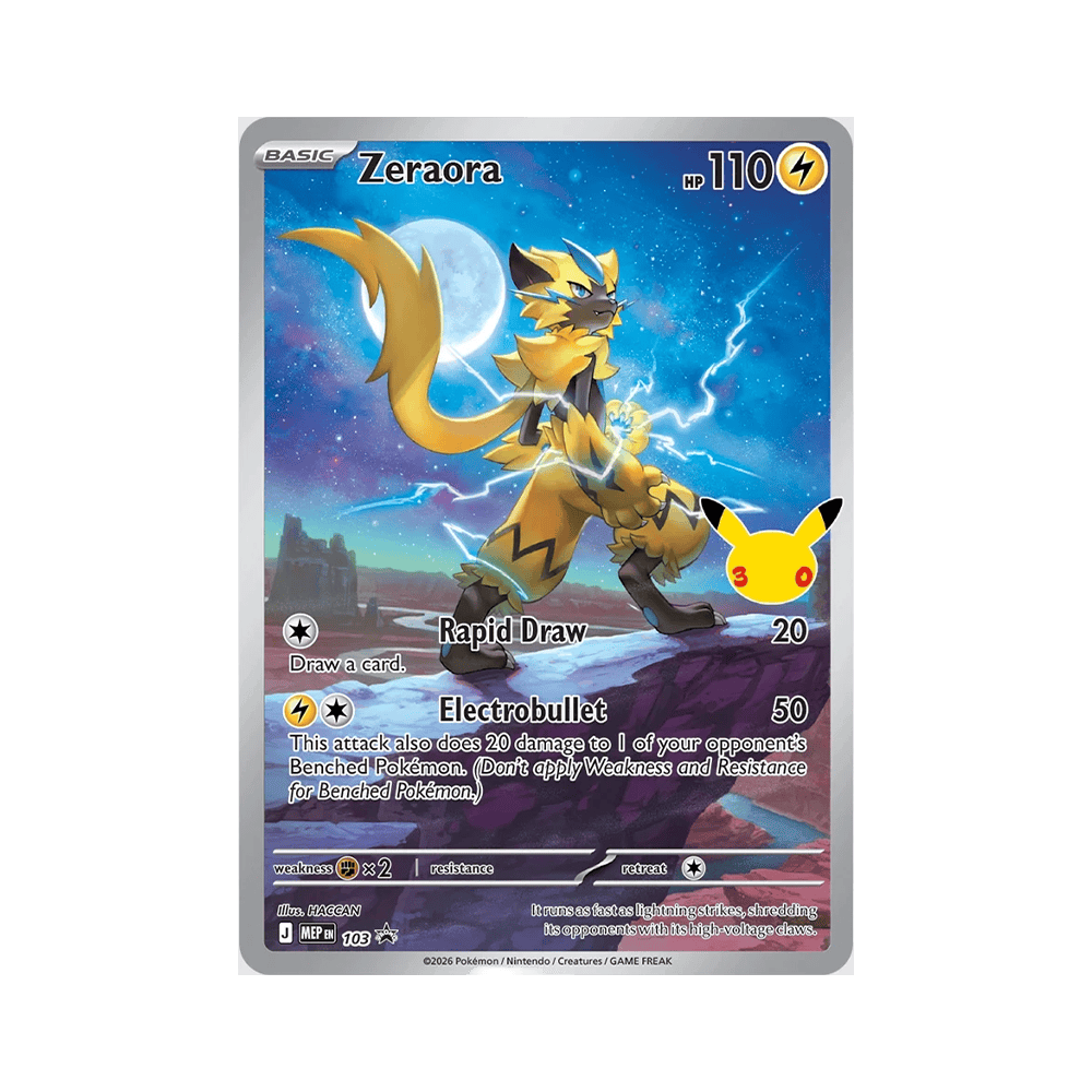 (ING) Pokémon - Baralho de Batalha - Celebração de 30 Anos - Zeraora - Imagem 2