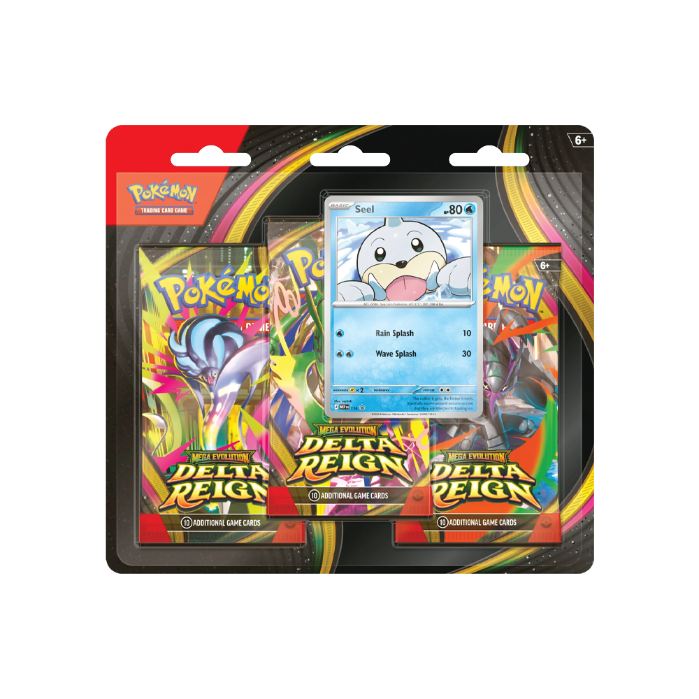 (ING) Pokémon - Blister Triplo - ME6 - Mega Evolução - Reinado Delta - Seel