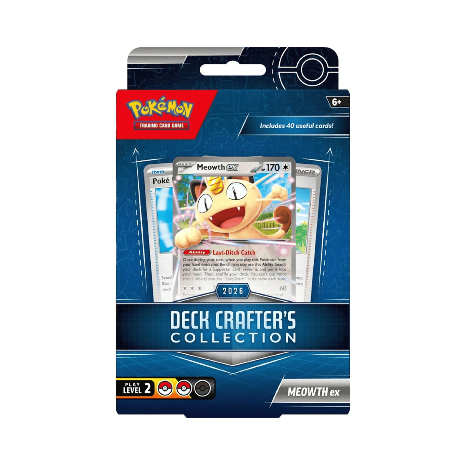 (ING) Pokémon - Coleção Construtor de Baralho - 2026 - Meowth ex - Imagem 2
