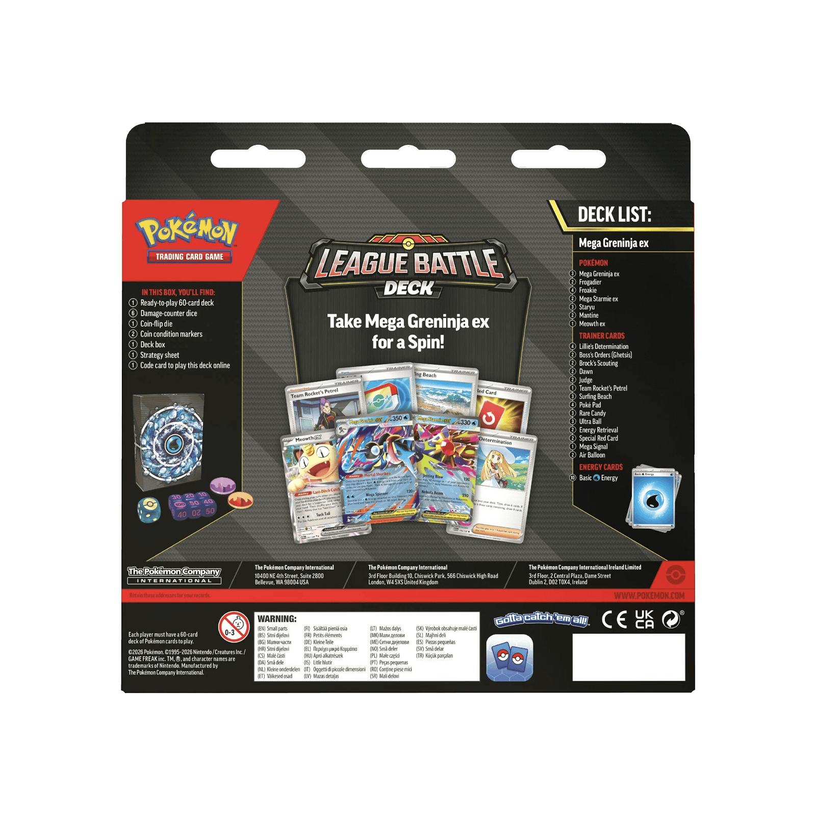 (ING) Pokémon - Baralho Batalha de Liga - Mega Greninja ex - Imagem 2
