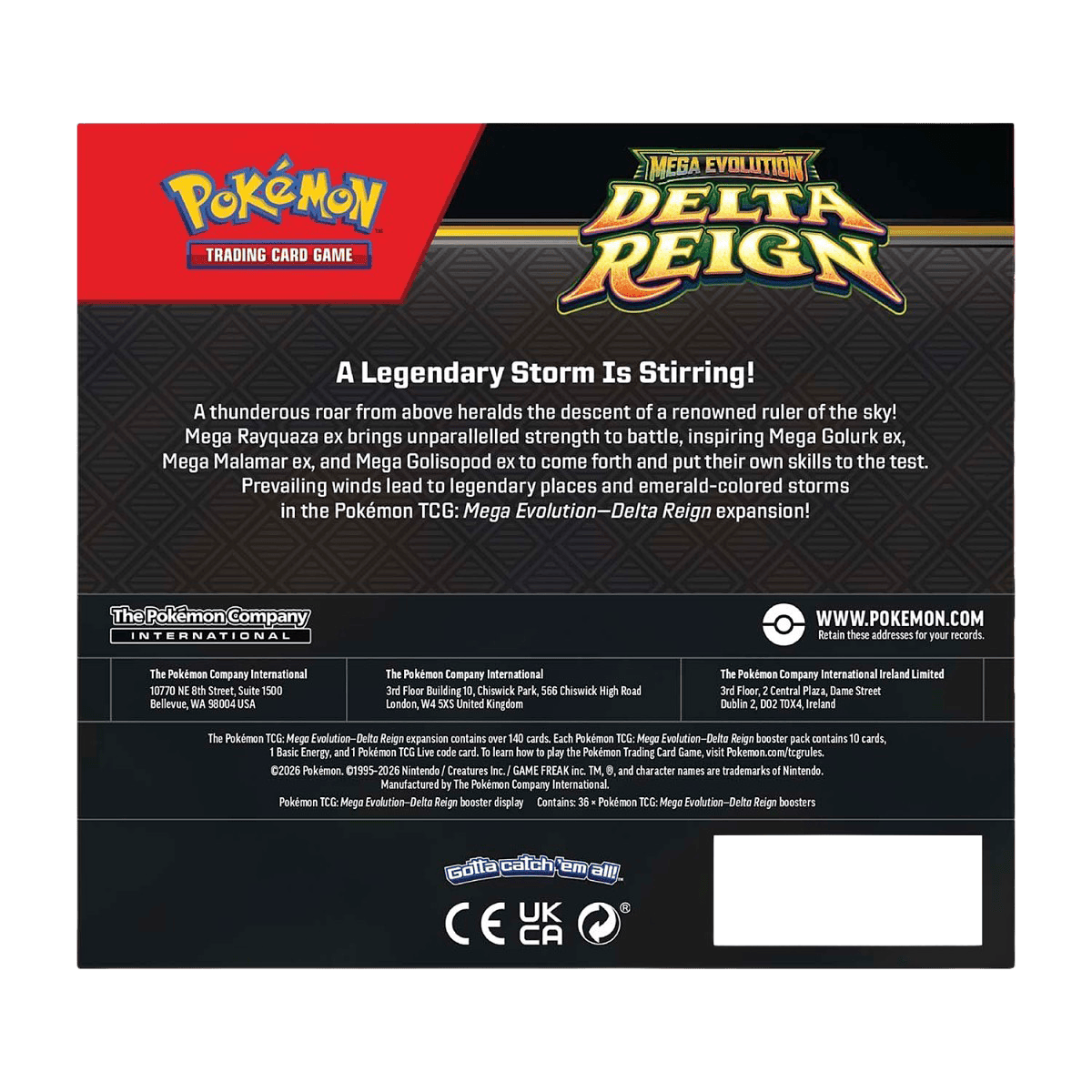 (ING) Pokémon - Caixa de Booster - ME6 - Mega Evolution - Reinado Delta - Imagem 4